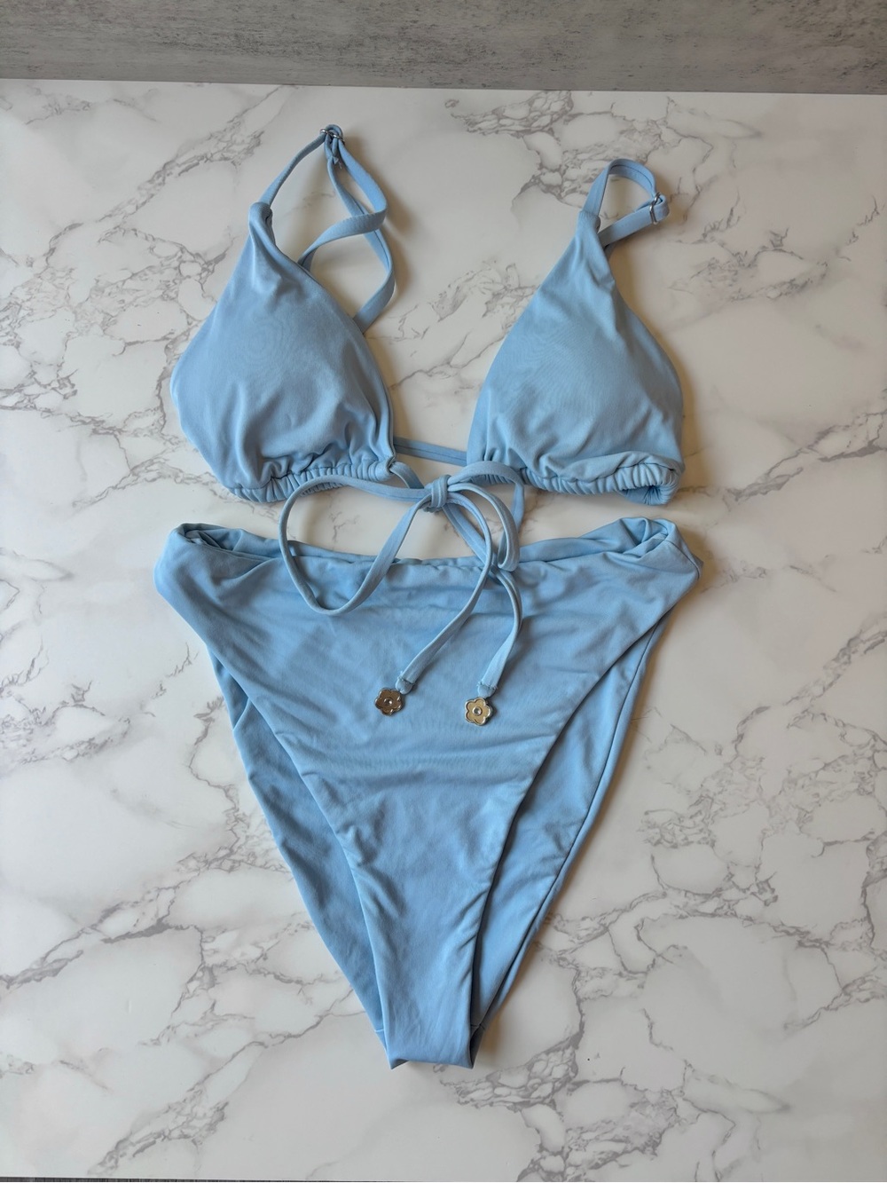 Dippin Daisys Light Blue Bikini Set